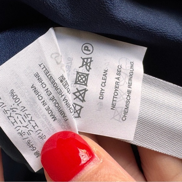 J.CREW Striped Scalloped Shift Dress 2 Grommets Navy/Ivory Sleeveless‎ Coastal - Picture 9 of 10